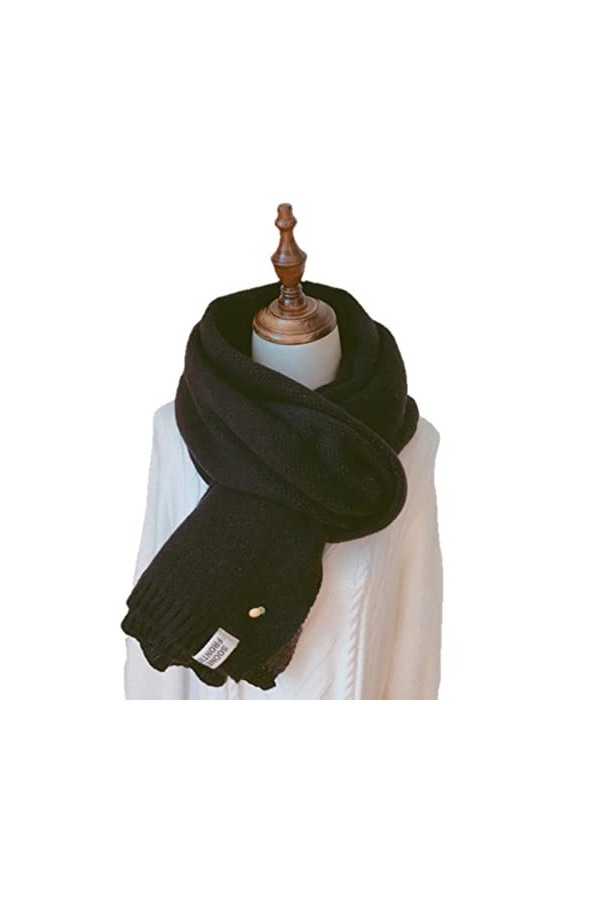 UKKO écharpe Femmes Cashmere Foulards Lady Hiver Épaissie Épaissie Chaude Pashmina Châles De Châle De Pashmina Wraps Rose Fou