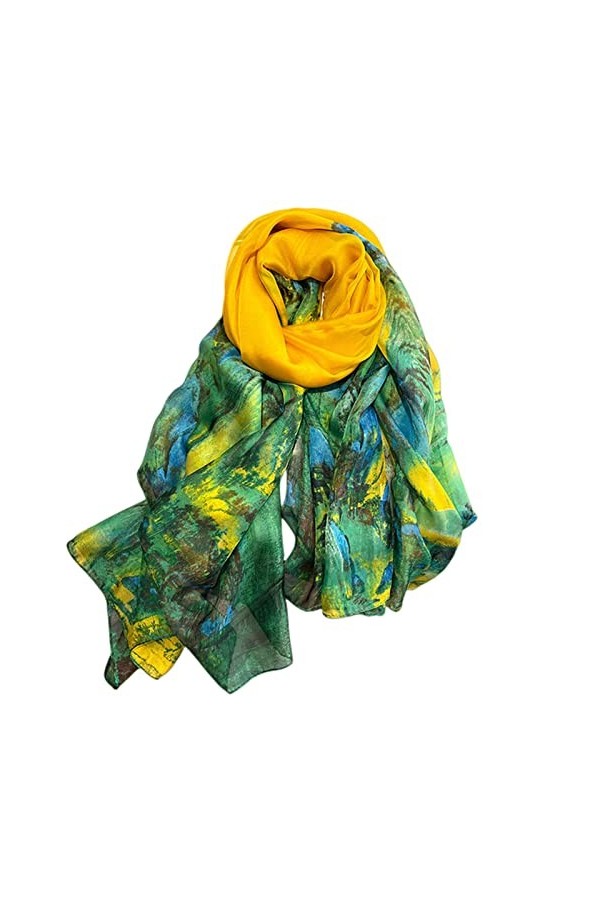 XKUN Écharpe Femmes Écharpe Floral Siclages De Soie Châles Enveloppe Les Hijabs Féminins Pashmina Frontard Bandana Cou Hijabs