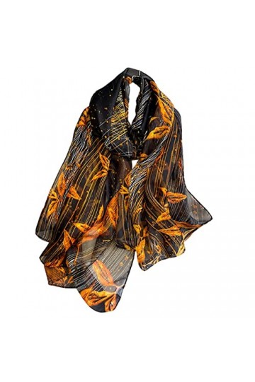 XKUN Écharpe Femmes Écharpe Floral Siclages De Soie Châles Enveloppe Les Hijabs Féminins Pashmina Frontard Bandana Cou Hijabs