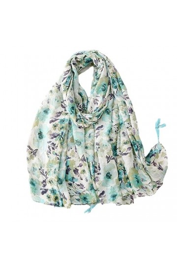 Mode Floral Gland Viscose Châle Écharpe Tête Wraps Pashmina Étole Musulman Hijab