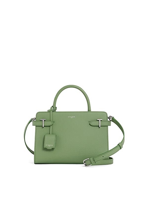 Le Tanneur, sac à main moyen modèle, sac bandoulière, en cuir, femme, porté main, épaule, croisé, bandoulière amovible et aju