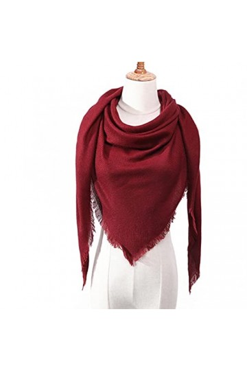 UKKO écharpe Tricoté Printemps Hiver Femmes Foulard Plaid Chaud Cachemire Écharpes Châles Bandana Pashmina Dame Wrap