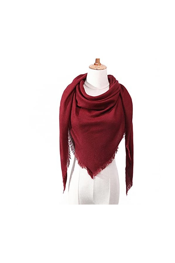 UKKO écharpe Tricoté Printemps Hiver Femmes Foulard Plaid Chaud Cachemire Écharpes Châles Bandana Pashmina Dame Wrap