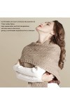 LuNiYu Écharpe Dhiver Chaude Confortable Mode Pashmina Crochet Ponchos Chunky Wrap Triangle Châle Wraps Pour Femmes