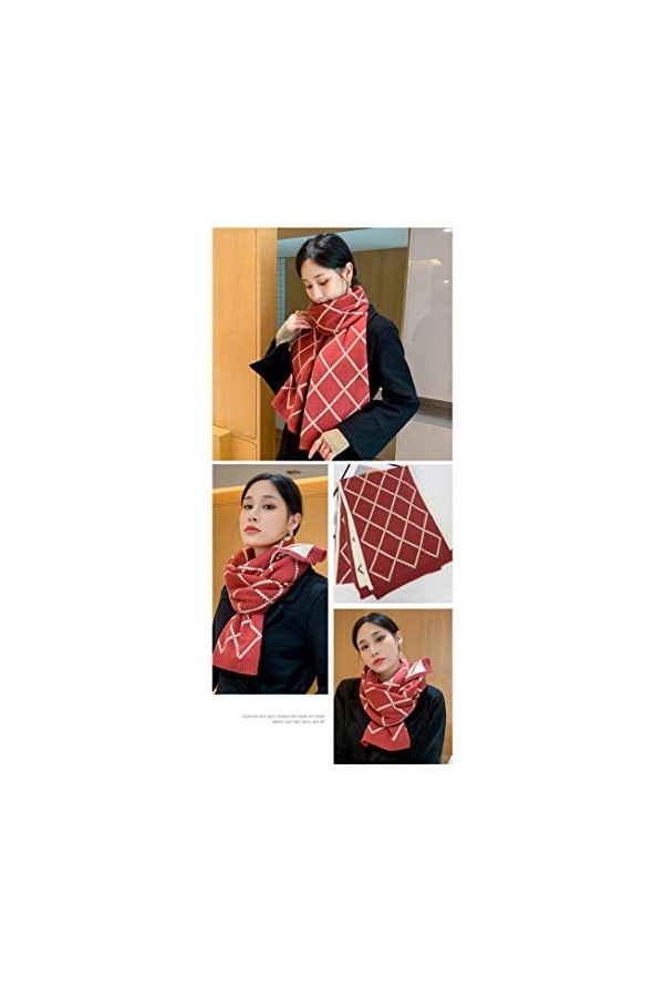 Femme Hiver Long Grande Echarpes,Femmes Pashmina Sensation Écharpes Écharpes Thermiques Douces Et Épaisses Double Face Flip R