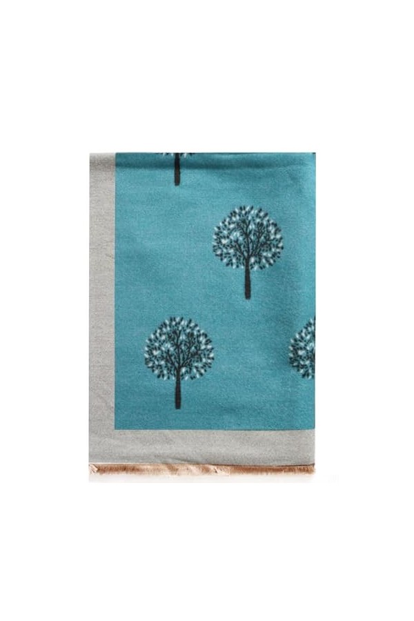 Écharpe dhiver pour femme, motif arbre de vie, châle pashmina réversible doux au toucher, écharpes, couverture, mûrier, gran
