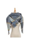 KOSTEN Écharpe Thermique Tripped Printemps Hiver Femmes Foulard Plaid Plaid Cachemire Chaleureux Châles Châles Noueur Bandana