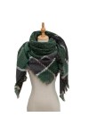 KOSTEN Écharpe Thermique Tripped Printemps Hiver Femmes Foulard Plaid Plaid Cachemire Chaleureux Châles Châles Noueur Bandana