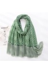 MIWNXM Ethnic Circle Dot Viscose Shawl Scarf Women Wrap Pashmina Stole Bufandas
