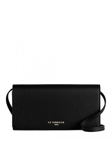 Le Tanneur, sac bandoulière, pochette, besace, sacoche, en cuir, émilie, femme, sac à rabat, fermoir bouton pression, 8 compa