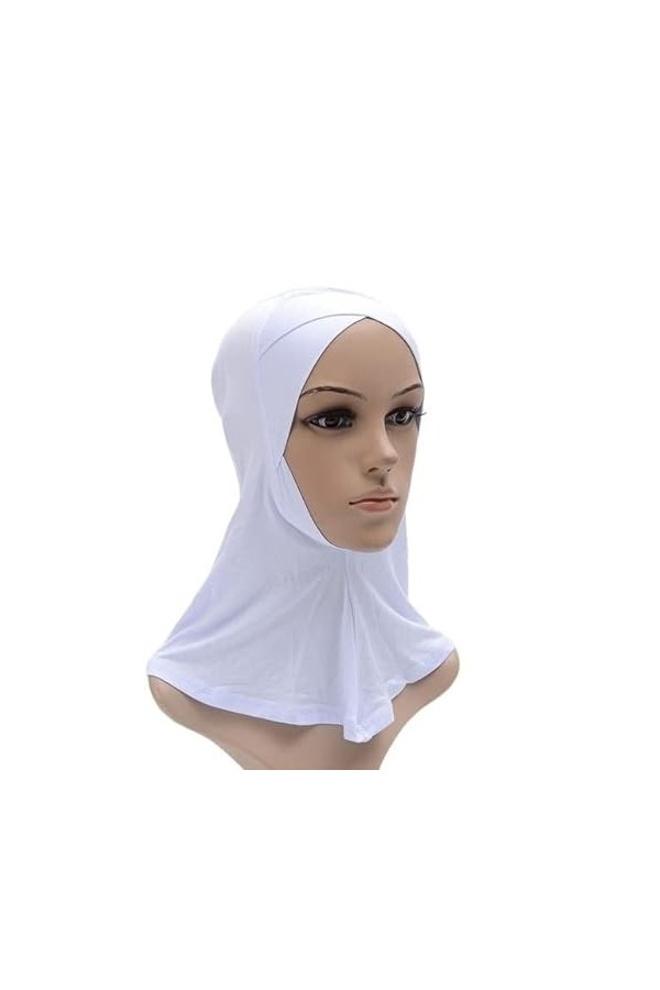 DABOURANG Hijab pour Femme Femmes tête écharpe Coton sous-écharpe Stretch Hijab Turban Bandeau sous-écharpe Casquette châle é