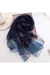 UKKO écharpe École De Soie DÉté pour Femmes Taille Longue Pashmina Dame Châle Châle Féminin Bandana Foulard Hijabs Solide So