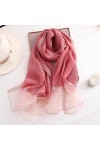 UKKO écharpe École De Soie DÉté pour Femmes Taille Longue Pashmina Dame Châle Châle Féminin Bandana Foulard Hijabs Solide So