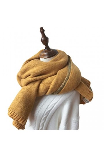 UKKO Gants dhiver pour Dames Femmes Solid Cashmere Foulards Lady Hiver Épaissie Épaissement Chaude Soft Pashmina Châles Enve