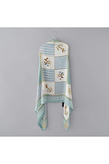 MIWNXM Soie Châle Écharpe Imprimé Doux Châles Pashmina Bandanas Wrap Écharpes Poncho Bandeau Hijab Snood Casquettes