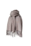 Écharpe Noire Hiver Femmes Automne Et Hiver Écharpe Classique Gland Plaid Écharpe Chaud Doux Chunky Grande Couverture Wrap Ch