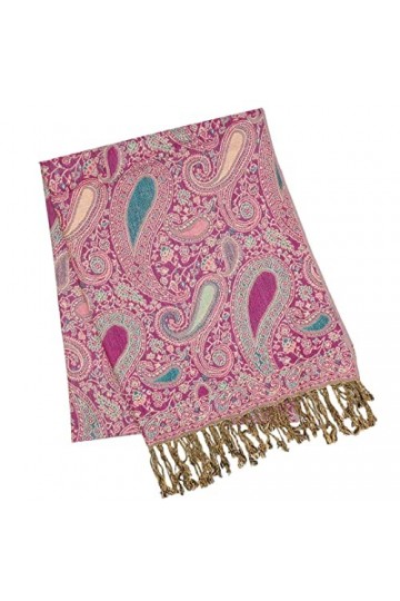 Purple Possum® Grande écharpe rose bleu floral pour femme Fuchsia Cerise Écharpe surdimensionnée, Rose, cerise, fuchsia, rose