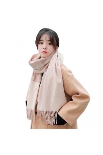 UAngLI Écharpe chaude tricotée au crochet pour lautomne et lhiver - Châle à manches pour femme et fille - Couleur macaron, 