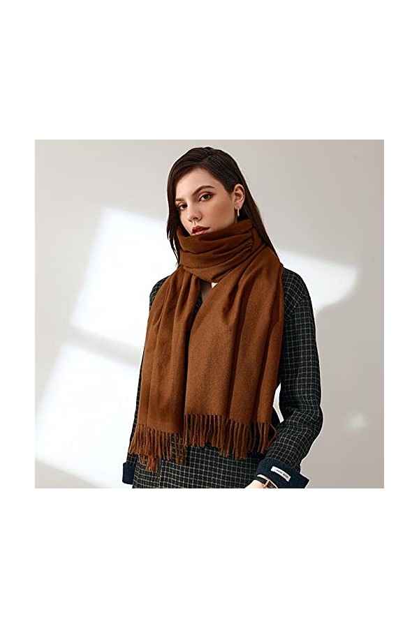 UKKO écharpe Écharpe dhiver De LAutomne Massif pour Femmes Châle en Cachemire À LImitation Chaleureuse Polyvalente