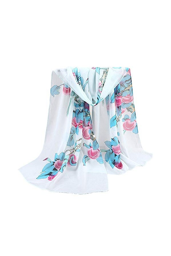 Echarpes Femme Ity Soie Infin Mode Femmes Feuilles écharpes châle Wrap Dames écharpe Voyage écharpe écharpe Affichage échelle