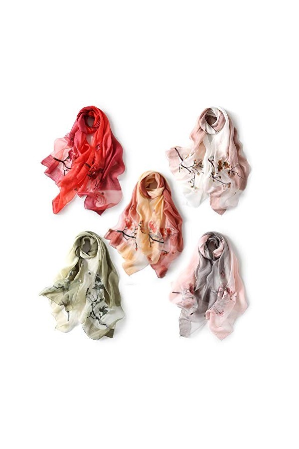 MEIBAOGE Femmes Châles Et Wraps Lady Travel Pashmina Foulards dhiver De Haute Qualité, Écharpe-Couleur 1