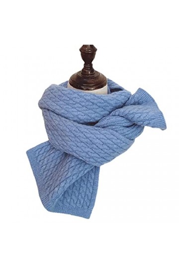 UKKO Foulard Femmes Solid Cashmere Foulards Lady Hiver Épaissie Épaissement Chaude Pashmina Châles De Pashmina Chands Rose Bl