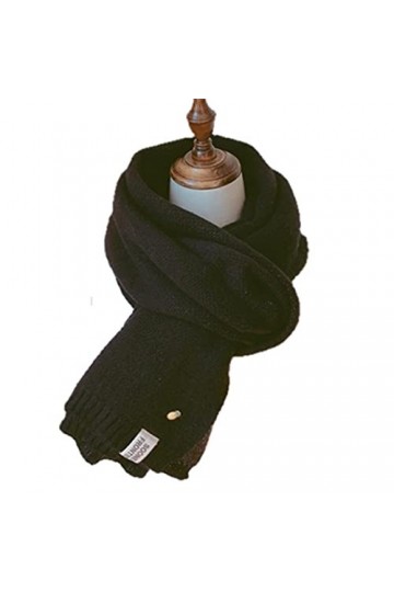 UKKO Foulard Femmes Solid Cashmere Foulards Lady Hiver Épaissie Épaissement Chaude Pashmina Châles De Pashmina Chands Rose Bl