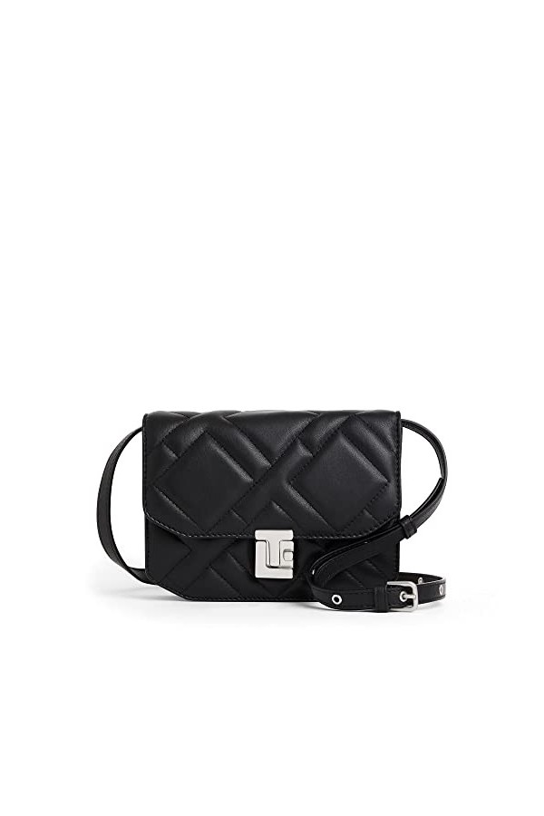 Le Tanneur, petit sac bandoulière à rabat, besace, en cuir lisse matelassé, rose, femme, poche plate, poche zippée, poche aim