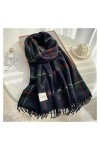 Écharpes Écharpe hiver plaid Design Femmes Cachemire Pashmina Chaud Châle Ladelle Envelopper Tassel Foulards Tricotés Hommes 