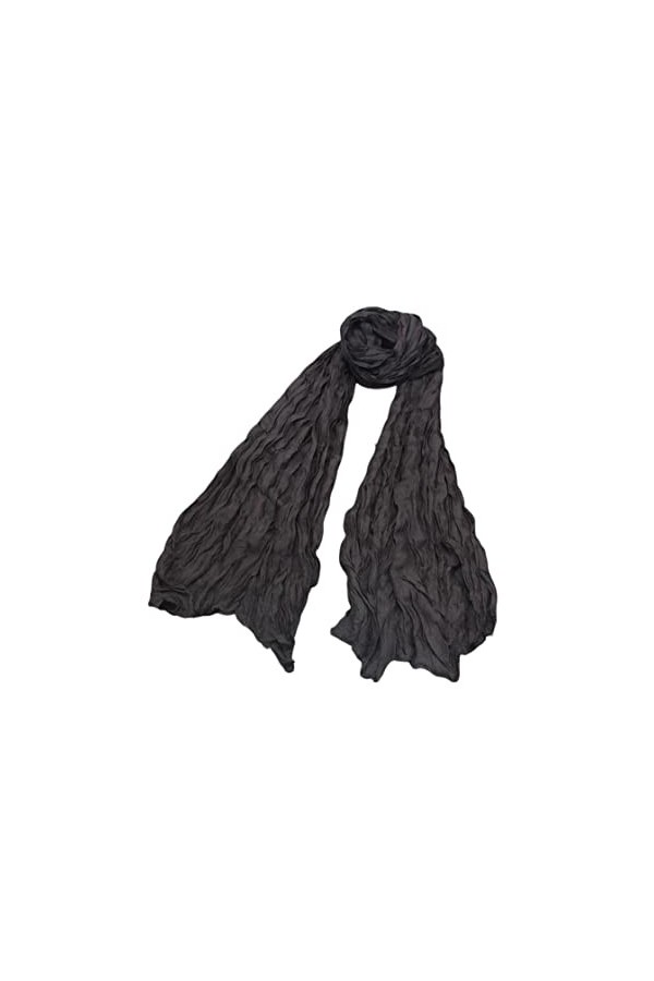 SERUMY Foulards Femmes dhiver Printemps Écharpes Coton Écharpe Noire Pashmina Écharpes pour Les Châles Et Les Wraps Dames-Bl