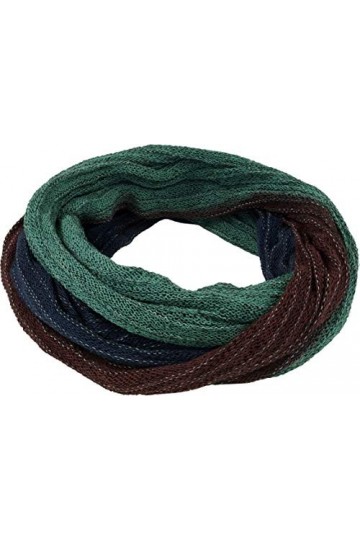 GURU SHOP Foulard à boucle doux - Pour homme et femme - Bleu - En coton - Taille unique - - One Size