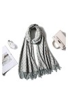 Srfghjs Écharpe Hiver Femmes Foulard Mode Solide Soft Cashmere Foulards pour Lady Pashmina Châles Wrap Couverture Bandana Co