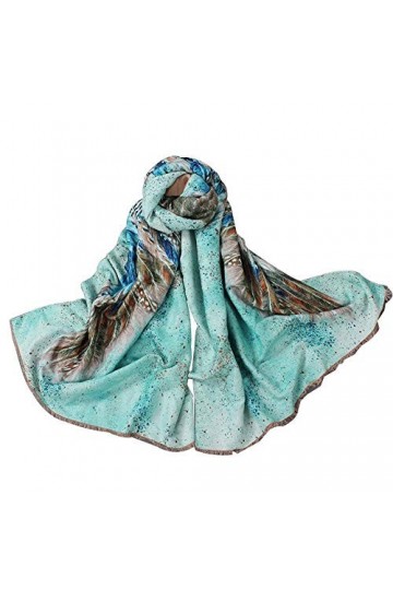 QXIYUAN Châle Cachemire Femme Automne Épais Châle Mode Tempérament Tendance Écharpe Imitation Cachemire Vert