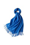 Foulard dhiver long doux et chaud pour femme en laine avec pompons, Couleur 22, L