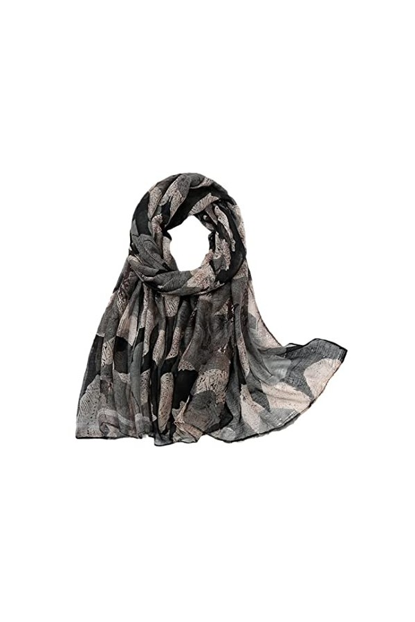 Automne Mode Rétro Grande Écharpe En Viscose Florale Dame Imprimer Pashmina Foulards Musulman Hijab