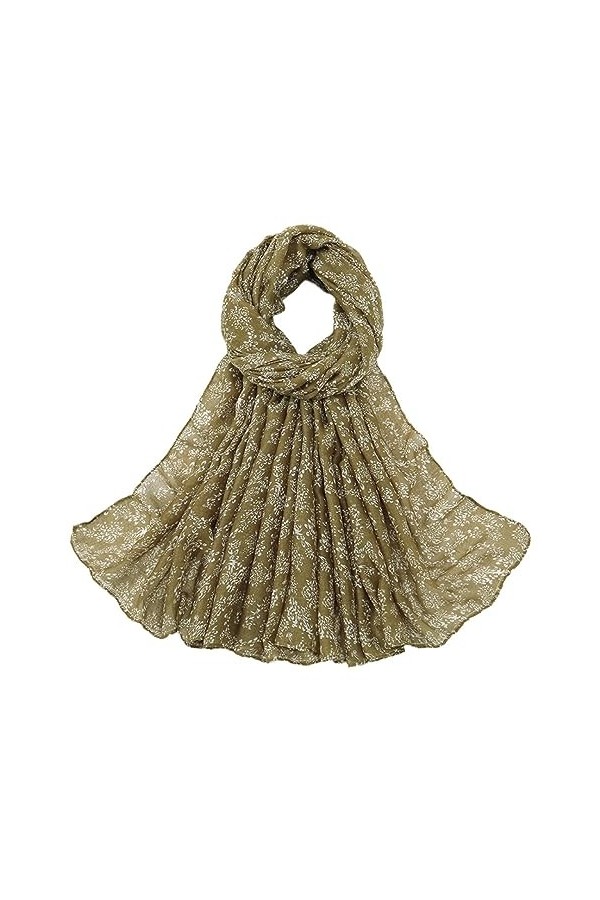 Mode Dété Floral Mince Viscose Écharpe Lady Imprimer Châles Et Wraps Pashmina Foulards Musulman Hijab