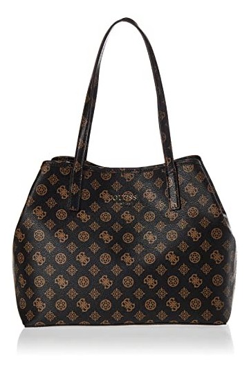 Guess Vikky Tote, Sac Mixte, Marron, Taille Unique