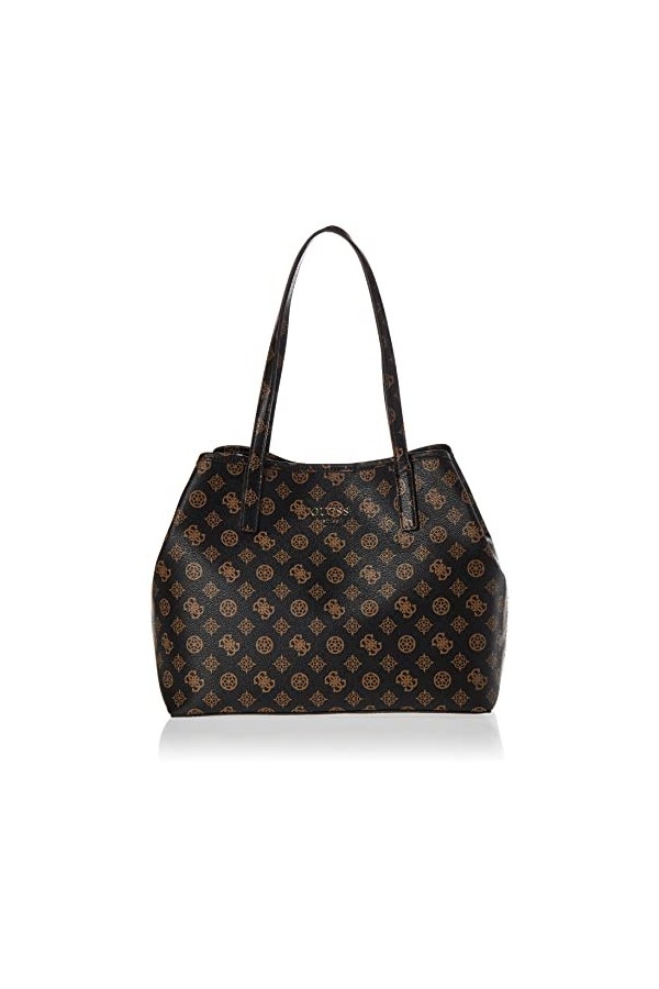 Guess Vikky Tote, Sac Mixte, Marron, Taille Unique