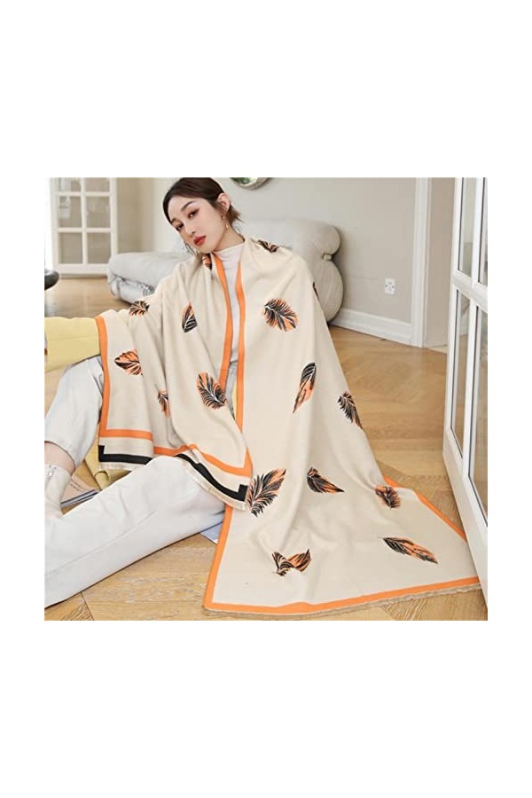 SARGE Épais Chaud Écharpe d’Hiver Houndstooth Design Print Femmes Cachemire Pashmina Châle Lady Wrap Foulves Tricoté Femme Fo