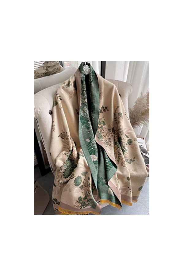 SARGE Épais Chaud Écharpe d’Hiver Houndstooth Design Print Femmes Cachemire Pashmina Châle Lady Wrap Foulves Tricoté Femme Fo