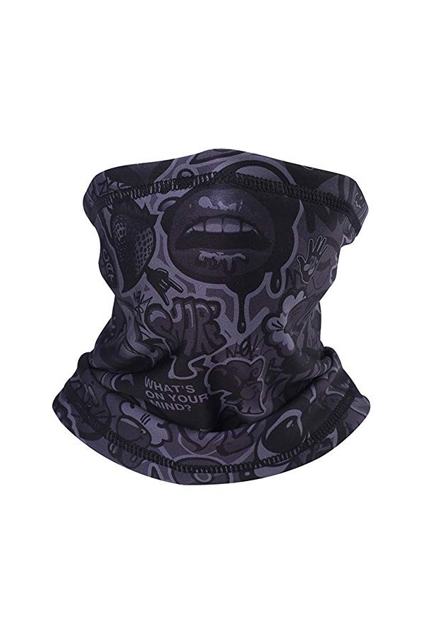 GDYX Écharpe Hiver 3D Clown Bandeau Magique Écharpe Laine Couverture Chaude Moitié Visage Tube Écharpe Turban Hip Hop Vent&nbsp;&nbsp;&nbsp;