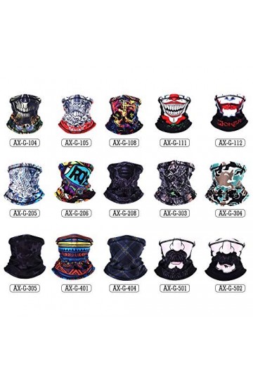 GDYX Écharpe Hiver 3D Clown Bandeau Magique Écharpe Laine Couverture Chaude Moitié Visage Tube Écharpe Turban Hip Hop Vent&nbsp;&nbsp;&nbsp;
