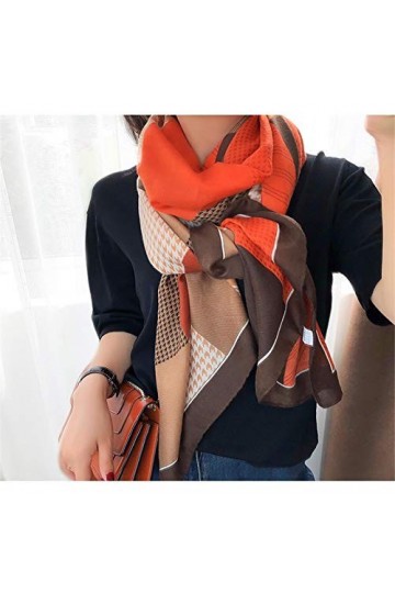 GSDJU Foulard Soie,Foulard Cheveux,Châle,Plage,Hiver Femmes Foulards Foulard en Soie Couvre-Chef Dames Plage Coton Doux Pashm