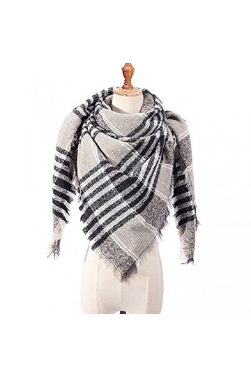 ZQTHL Femmes Écharpe Plaid Hiver Cachemire Écharpes Fashion Lady Pashmina Châle Chands Home Accessoires de vêtements dextéri