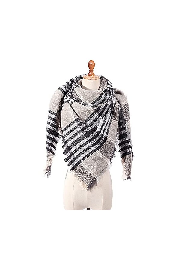 ZQTHL Femmes Écharpe Plaid Hiver Cachemire Écharpes Fashion Lady Pashmina Châle Chands Home Accessoires de vêtements dextéri