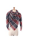 ZQTHL Femmes Écharpe Plaid Hiver Cachemire Écharpes Fashion Lady Pashmina Châle Chands Home Accessoires de vêtements dextéri