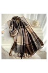 SISWIM Envelopper Écharpe Hiver Plaid Design Femmes Cachemire Pashmina Chaud Châle Ladelle Envelopper Tassel Foulards Tricoté