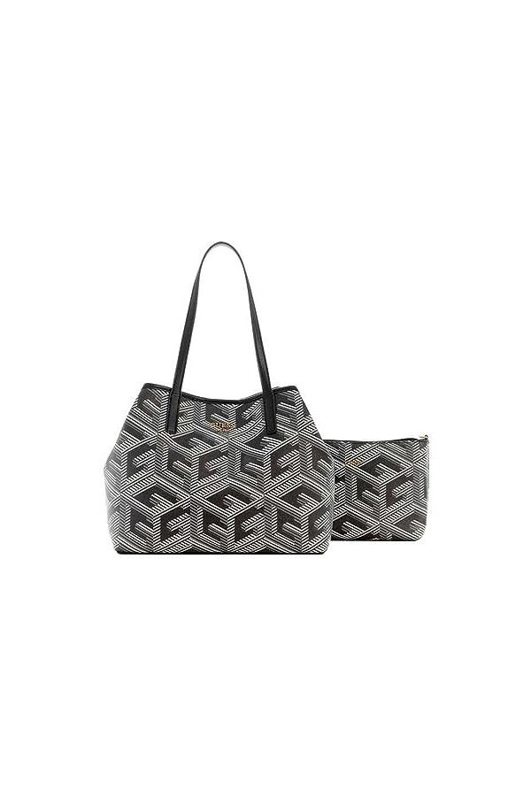 Guess Vikky Tote, Sac Mixte, Marron, Taille Unique