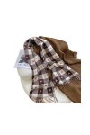 VERLAS Écharpe DHiver Pour Dames Femme Heart Check Cashmere Scarf Luxury Marque Hiver Écharpe Chaude Épaisse Chaude À Frange