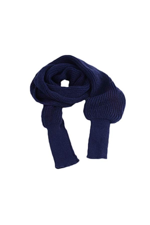 MYhose Écharpe dhiver pour Femmes, Couverture en Tricot dhiver, Longue châle, avec Manches, écharpe de Chandail de Couleur 